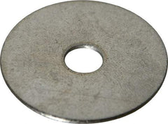 Value Collection - 1/4" Screw, Grade 18-8 Stainless Steel Fender Flat Washer - 9/32" ID x 1-1/4" OD, 0.05" Thick - Industrial Tool & Supply