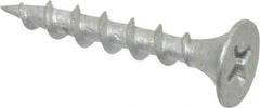 Value Collection - #6 Bugle Head, Phillips Steel Deck Screw - 1" OAL, Galvanized, Grade 2 - Industrial Tool & Supply