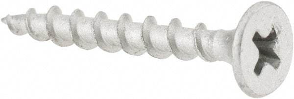 Value Collection - #6 Bugle Head, Phillips Steel Deck Screw - 1-1/4" OAL, Galvanized, Grade 2 - Industrial Tool & Supply