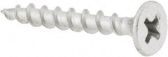 Value Collection - #6 Bugle Head, Phillips Steel Deck Screw - 1-1/4" OAL, Galvanized, Grade 2 - Industrial Tool & Supply