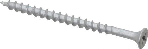 Value Collection - #8 Bugle Head, Phillips Steel Deck Screw - 2-1/2" OAL, Galvanized, Grade 2 - Industrial Tool & Supply