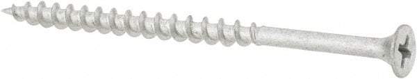 Value Collection - #8 Bugle Head, Phillips Steel Deck Screw - 3" OAL, Galvanized, Grade 2 - Industrial Tool & Supply
