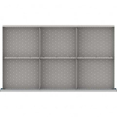 LISTA - 6-Compartment Drawer Divider Layout for 3.15" High Drawers - Industrial Tool & Supply