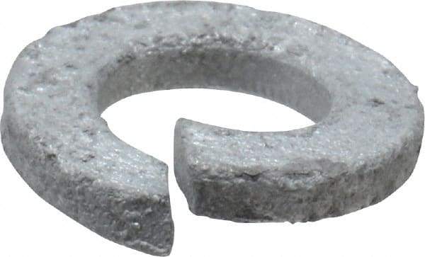 Value Collection - 5/16", 0.318" ID, 0.078" Thick Split Lock Washer - Steel, Hot Dipped Galvanized Finish, 0.318" Min ID, 0.322" Max ID, 0.583" Min OD, 0.586" Max OD - Industrial Tool & Supply
