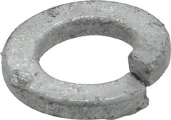 Value Collection - 3/8", 0.382" ID, 0.094" Thick Split Lock Washer - Steel, Hot Dipped Galvanized Finish, 0.382" Min ID, 0.385" Max ID, 0.68" Min OD, 0.683" Max OD - Industrial Tool & Supply
