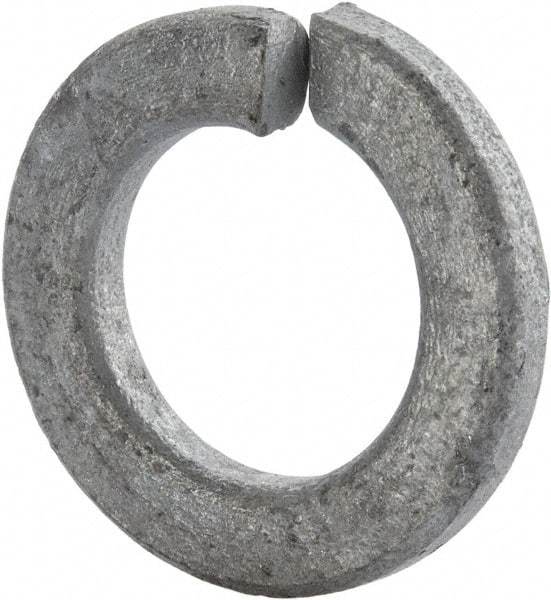 Value Collection - 3/4", 0.636" ID, 0.156" Thick Split Lock Washer - Steel, Hot Dipped Galvanized Finish, 0.636" Min ID, 0.641" Max ID, 1.073" Min OD, 1.079" Max OD - Industrial Tool & Supply
