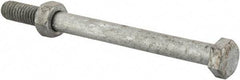 Value Collection - 5/16-18 Thread, 4" Length Under Head, Steel Hex Head Bolt - Hot Dipped Galvanized Coated, 1/2" Hex, UNC Thread, ANSI/ASME B18.2.2 & ASME B18.2.1, Grade 2 - Industrial Tool & Supply