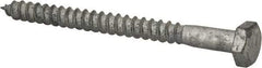 Value Collection - 1/4" Screw, 3" Length Under Head, Steel, Hex Head Lag Screw - Hot Dipped Galvanized, AISI 1006, ASME B18.2.1 Fastner, Grade 1006-1022 - Industrial Tool & Supply
