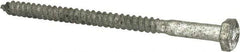 Value Collection - 1/4" Screw, 4" Length Under Head, Steel, Hex Head Lag Screw - Hot Dipped Galvanized, AISI 1006, ASME B18.2.1 Fastner, Grade 1006-1022 - Industrial Tool & Supply