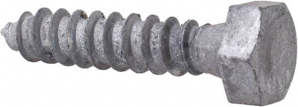 Value Collection - 5/16" Screw, 1-1/2" Length Under Head, Steel, Hex Head Lag Screw - Hot Dipped Galvanized, AISI 1006, ASME B18.2.1 Fastner, Grade 1006-1022 - Industrial Tool & Supply