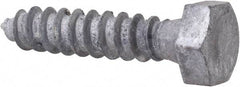 Value Collection - 5/16" Screw, 1-1/2" Length Under Head, Steel, Hex Head Lag Screw - Hot Dipped Galvanized, AISI 1006, ASME B18.2.1 Fastner, Grade 1006-1022 - Industrial Tool & Supply