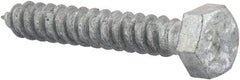 Value Collection - 5/16" Screw, 2" Length Under Head, Steel, Hex Head Lag Screw - Hot Dipped Galvanized, AISI 1006, ASME B18.2.1 Fastner, Grade 1006-1022 - Industrial Tool & Supply