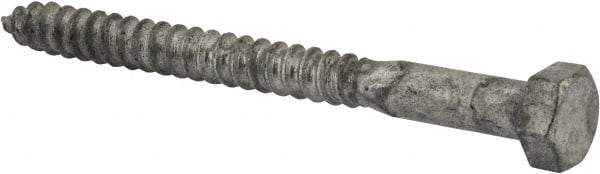 Value Collection - 5/16" Screw, 3-1/2" Length Under Head, Steel, Hex Head Lag Screw - Hot Dipped Galvanized, AISI 1006, ASME B18.2.1 Fastner, Grade 1006-1022 - Industrial Tool & Supply