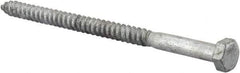 Value Collection - 5/16" Screw, 5" Length Under Head, Steel, Hex Head Lag Screw - Hot Dipped Galvanized, AISI 1006, ASME B18.2.1 Fastner, Grade 1006-1022 - Industrial Tool & Supply