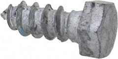 Value Collection - 3/8" Screw, 1" Length Under Head, Steel, Hex Head Lag Screw - Hot Dipped Galvanized, AISI 1006, ASME B18.2.1 Fastner, Grade 1006-1022 - Industrial Tool & Supply