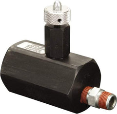 Enerpac - 1.94 GPM 3/8-18 Inlet Steel Hydraulic Control Valve - 10,000 psi, 2-1/4" Wide x 3-1/2" Long - Industrial Tool & Supply