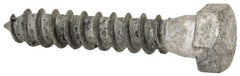 Value Collection - 3/8" Screw, 2" Length Under Head, Steel, Hex Head Lag Screw - Hot Dipped Galvanized, AISI 1006, ASME B18.2.1 Fastner, Grade 1006-1022 - Industrial Tool & Supply