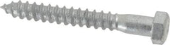 Value Collection - 3/8" Screw, 3" Length Under Head, Steel, Hex Head Lag Screw - Hot Dipped Galvanized, AISI 1006, ASME B18.2.1 Fastner, Grade 1006-1022 - Industrial Tool & Supply
