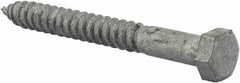 Value Collection - 1/2" Screw, 4-1/2" Length Under Head, Steel, Hex Head Lag Screw - Hot Dipped Galvanized, AISI 1006, ASME B18.2.1 Fastner, Grade 1006-1022 - Industrial Tool & Supply