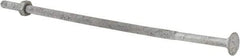 Value Collection - 1/4-20 UNC 8" Length Under Head, Standard Square Neck, Carriage Bolt - 1006-1050 Steel, Galvanized Zinc-Plated Finish - Industrial Tool & Supply