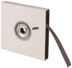Norton - 1" x 10 Yd 320 Grit Aluminum Oxide Cloth Roll - Extra Fine Grade, J Weighted Backing - Industrial Tool & Supply