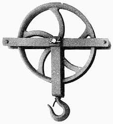 Value Collection - 1, 000 Lbs. Load Limit, Swivel Hook Block - Single Sheave, 10 Inch Outside Diameter, Fibrous Rope, 1 Inch Diameter, Steel - Industrial Tool & Supply