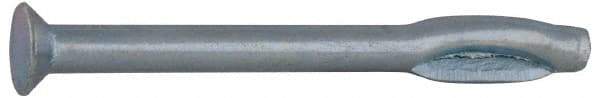 Value Collection - 1/4" Diam, 1/4" Drill, 2-1/2" OAL, 1-1/4" Min Embedment Split-Drive Concrete Anchor - Steel, Zinc-Plated Finish, Flat Head - Industrial Tool & Supply