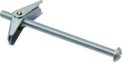 Value Collection - 5/16" Screw, 5/16" Diam, 5" Long, Toggle Bolt Drywall & Hollow Wall Anchor - 5/16" Drill, Zinc Plated, Steel, Use in Concrete, & Masonry, Hollow Tile, Plaster & Wallboard - Industrial Tool & Supply