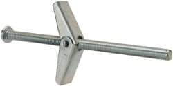 Value Collection - 5/16" Screw, 5/16" Diam, 6" Long, Toggle Bolt Drywall & Hollow Wall Anchor - 5/16" Drill, Zinc Plated, Steel, Use in Concrete, & Masonry, Hollow Tile, Plaster & Wallboard - Industrial Tool & Supply