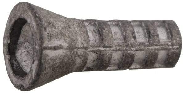 Value Collection - 1/4" Diam, 1/4" Drill, 3/4" OAL, 1/2" Min Embedment Plug Concrete Anchor - Lead Alloy - Industrial Tool & Supply