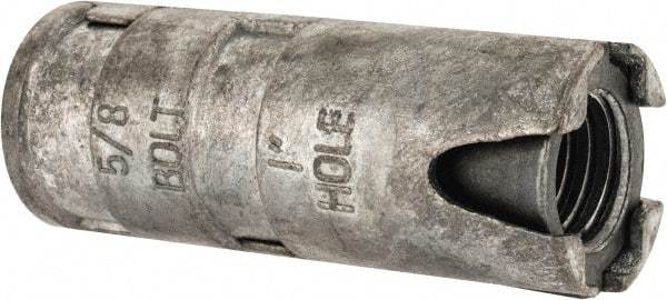 Value Collection - 5/8" Diam, 1" Drill, 2-5/8" OAL, Single Expansion Concrete Anchor - Alloy Steel - Industrial Tool & Supply