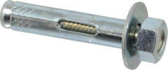 Value Collection - 3/8" Diam, 3/8" Drill, 1-7/8" OAL, Sleeve Concrete Anchor - Steel, Zinc-Plated Finish, Hex Nut Head, Hex Drive - Industrial Tool & Supply