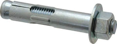 Value Collection - 5/8" Diam, 5/8" Drill, 3" OAL, 2-3/4" Min Embedment Sleeve Concrete Anchor - Steel, Zinc-Plated Finish, Hex Nut Head, Hex Drive - Industrial Tool & Supply