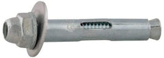 Value Collection - 1/4" Diam, 1/4" Drill, 5/8" OAL, 2-1/8" Min Embedment Sleeve Concrete Anchor - Steel, Zinc-Plated Finish, Acorn Nut Head - Industrial Tool & Supply