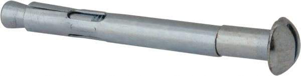 Value Collection - 3/8" Diam, 3/8" Drill, 3-15/16" OAL, 3-3/8" Min Embedment Sleeve Concrete Anchor - Steel, Zinc-Plated Finish, Round Head - Industrial Tool & Supply