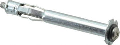 Value Collection - #6 to 32 Screw, 1/8" Diam, 1-1/4" Long, 1-1/4 to 1-3/4" Thick, Sleeve Drywall & Hollow Wall Anchor - 1/8" Drill, Zinc Plated, Steel, Use in Drywall - Industrial Tool & Supply