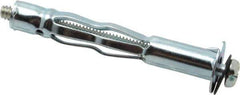 Value Collection - #10 to 24 Screw, 3/16" Diam, 2-1/2" Long, 3/4 to 1-3/16" Thick, Sleeve Drywall & Hollow Wall Anchor - 3/16" Drill, Zinc Plated, Steel, Use in Drywall - Industrial Tool & Supply