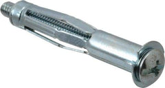 Value Collection - 1/4 - 20" Screw, 1/4" Diam, 2-1/2" Long, 5/8 to 1-3/16" Thick, Sleeve Drywall & Hollow Wall Anchor - 1/4" Drill, Zinc Plated, Steel, Use in Drywall - Industrial Tool & Supply
