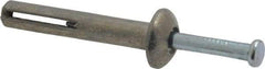 Value Collection - 1/4" Diam, 1/4" Drill, 1-1/2" OAL, 8-1/2" Min Embedment Hammer Drive Concrete Anchor - Zamac Alloy, Zinc-Plated Finish, Mushroom Head - Industrial Tool & Supply