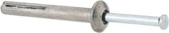 Value Collection - 1/4" Diam, 1/4" Drill, 2" OAL, Hammer Drive Concrete Anchor - Zamac Alloy, Zinc-Plated Finish, Mushroom Head - Industrial Tool & Supply