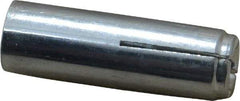 Value Collection - 3/8" Diam, 3/8" Drill, 1-9/16" OAL, Drop-In Concrete Anchor - Grade 5 Steel, Zinc-Plated Finish, 5/8" Thread Length - Industrial Tool & Supply