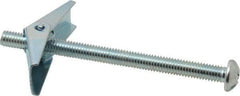 Value Collection - 3/8" Screw, 3/8" Diam, 5" Long, Toggle Bolt Drywall & Hollow Wall Anchor - 3/8" Drill, Zinc Plated, Steel, Use in Concrete, & Masonry, Hollow Tile, Plaster & Wallboard - Industrial Tool & Supply