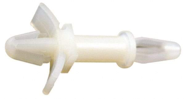 Made in USA - 1/4" Body Length, Nylon Lock Mount - Lock Style - Industrial Tool & Supply