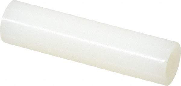 Made in USA - 0.115" ID x 1/4" OD, #4 Screw, Grade 6/6 Nylon Female Unthreaded Circuit Board Spacer - Round Body, 1" OAL - Industrial Tool & Supply