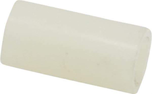 Made in USA - 0.14" ID x 1/4" OD, #6 Screw, Grade 6/6 Nylon Female Unthreaded Circuit Board Spacer - Round Body, 1/2" OAL - Industrial Tool & Supply
