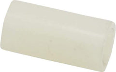 Made in USA - 0.14" ID x 1/4" OD, #6 Screw, Grade 6/6 Nylon Female Unthreaded Circuit Board Spacer - Round Body, 1/2" OAL - Industrial Tool & Supply
