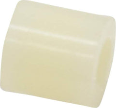 Made in USA - 0.171" ID x 3/8" OD, #8 Screw, Grade 6/6 Nylon Female Unthreaded Circuit Board Spacer - Round Body, 3/8" OAL - Industrial Tool & Supply