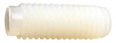 Made in USA - 1/4-20 UNC, 3/4" Length of Thread, Soft Tip Point Set Screw - Nylon - Industrial Tool & Supply