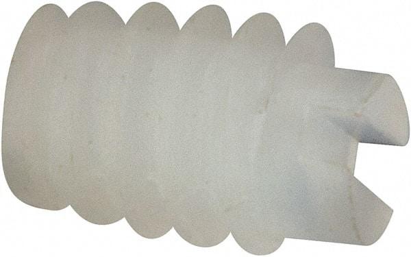 Made in USA - #4-40 UNC, 1/8" Length of Thread, Soft Tip Point Set Screw - Nylon - Industrial Tool & Supply