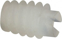 Made in USA - #4-40 UNC, 1/8" Length of Thread, Soft Tip Point Set Screw - Nylon - Industrial Tool & Supply